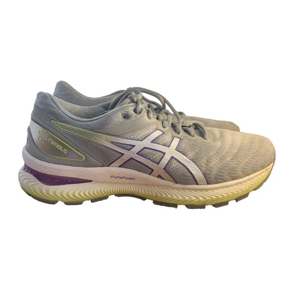 Asics Womens Gel Nimbus 22 Gray Comfort Athletic Sneaker Shoes Size US 10 - Picture 1 of 11